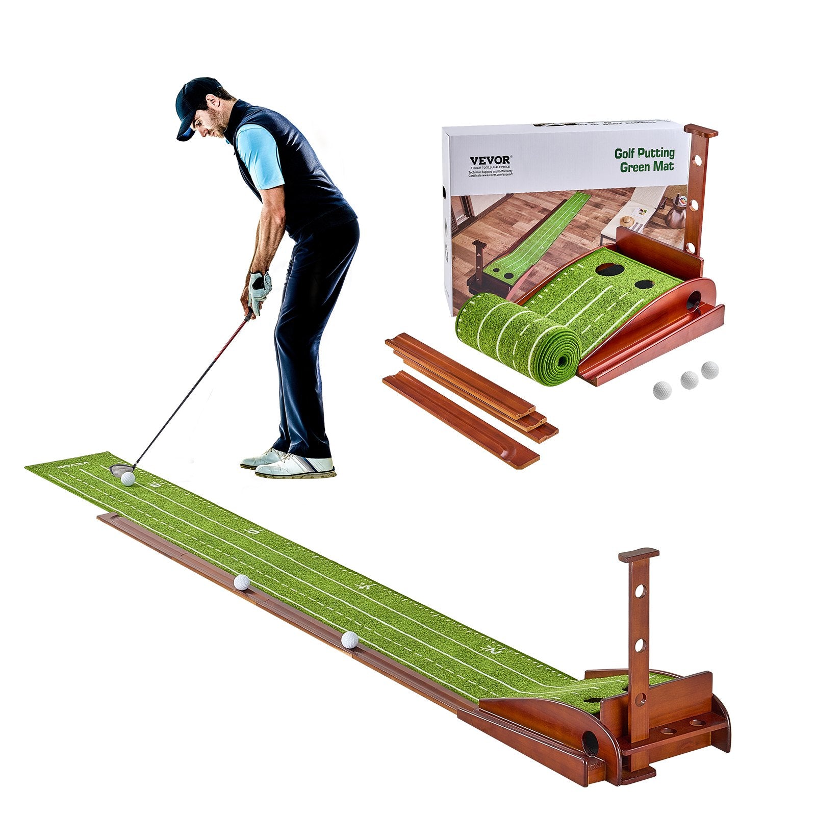 Indoor Putting Trainer with Auto Ball Return – Better Ball Golf Co.